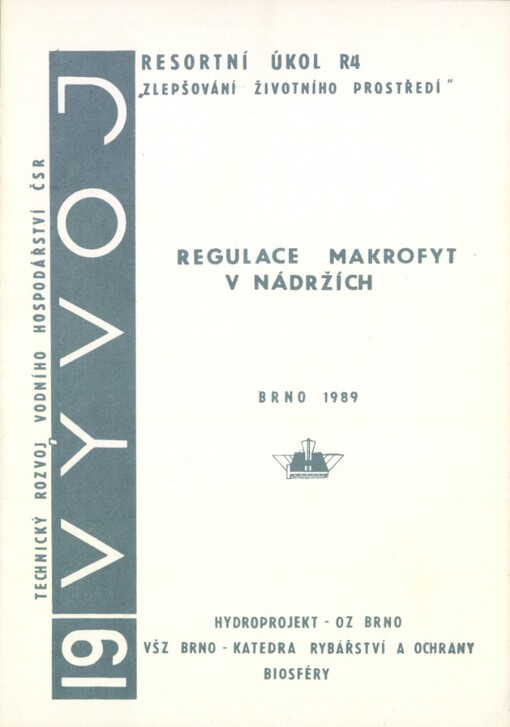 Regulace makrofyt v nádržích