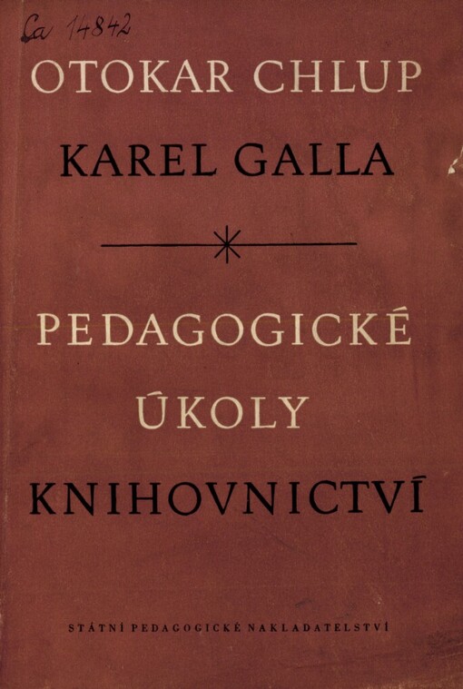 Pedagogické úkoly knihovnictví