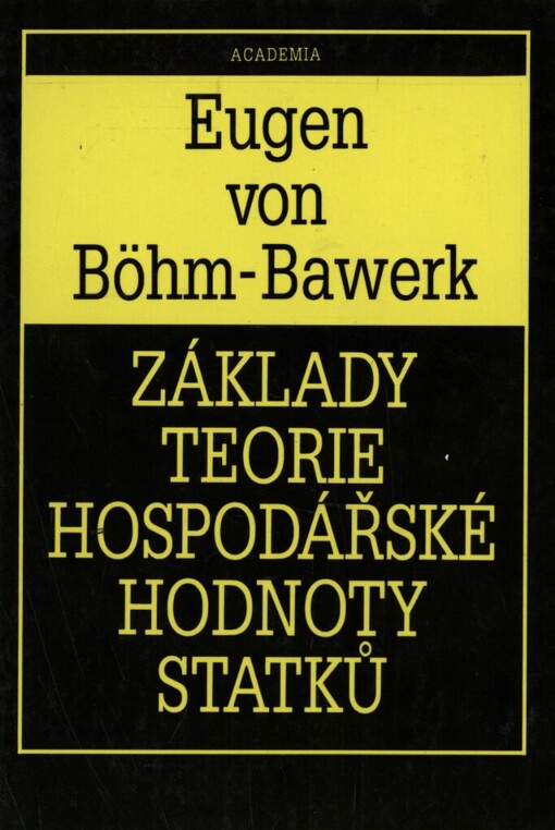 Základy teorie hospodářské hodnoty statků