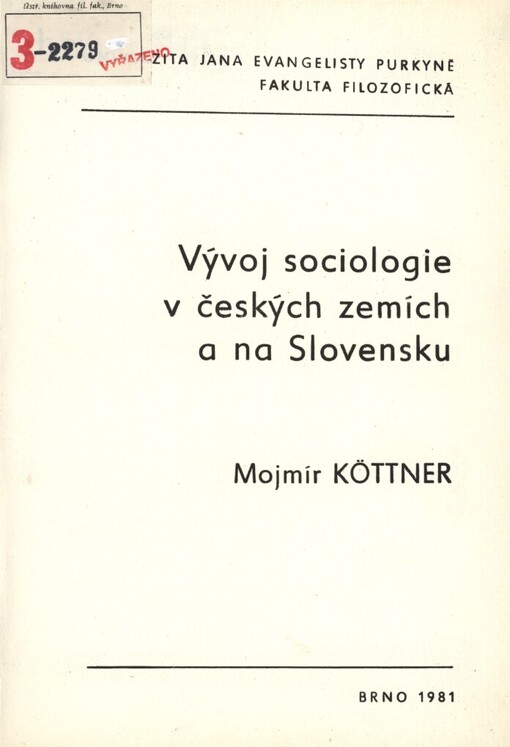 Vývoj sociologie v českých zemích a na Slovensku