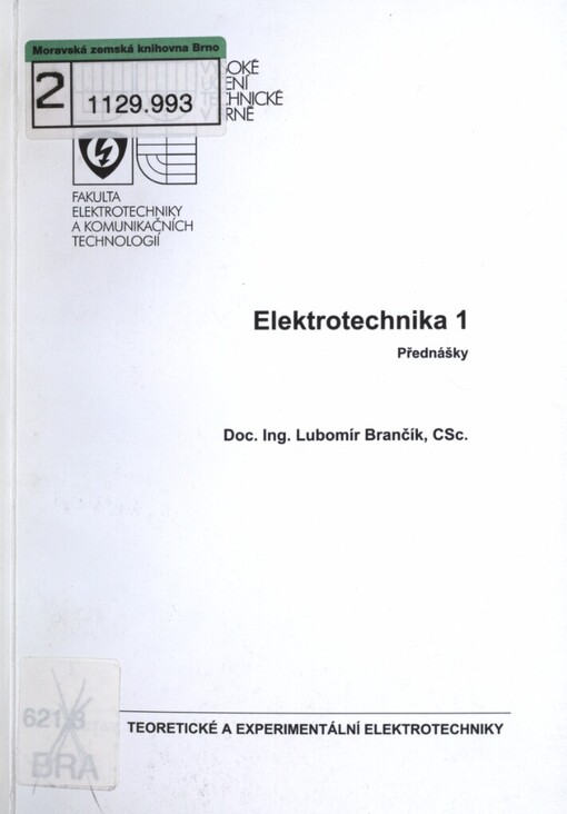 Elektrotechnika 1 :přednášky