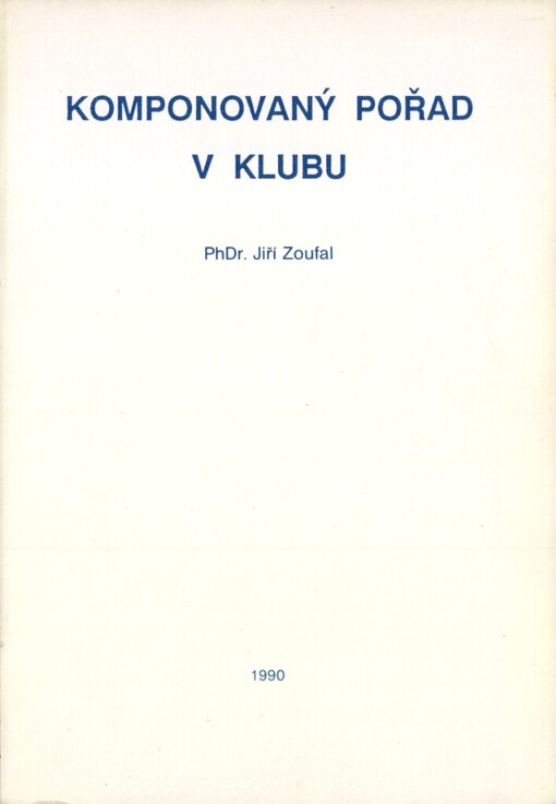 Komponovaný pořad v klubu