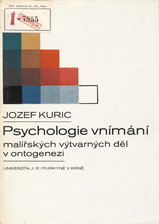 Psychologie vnímání malířských výtvarných děl v ontogenezi