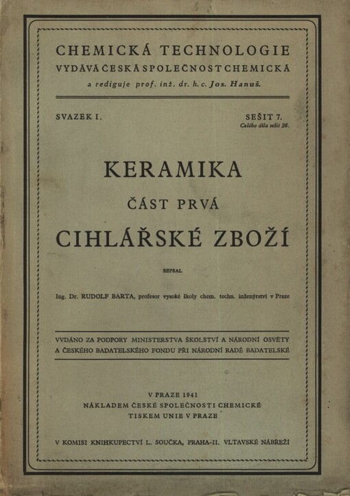 Keramika.Část 1,Cihlářské zboží