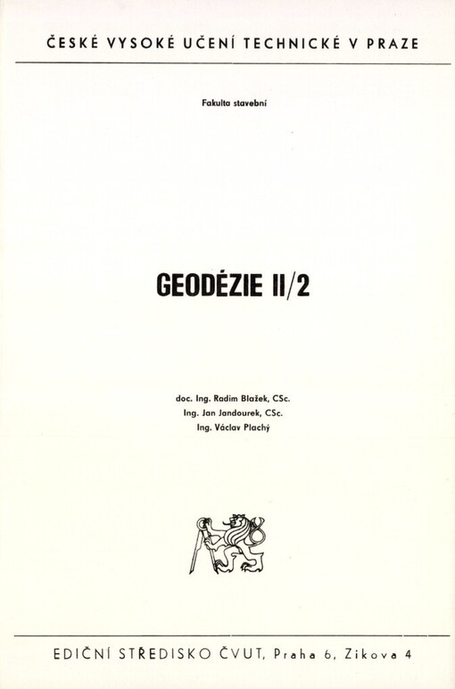 Geodézie II/2