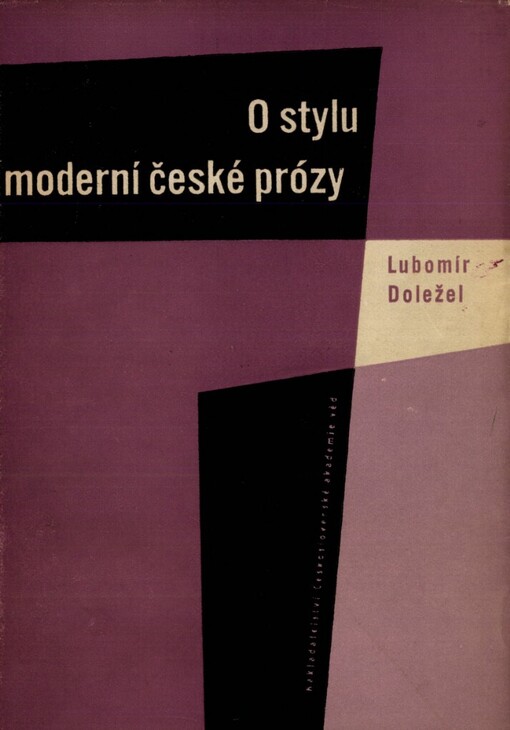 O stylu moderní české prózy : výstavba textu