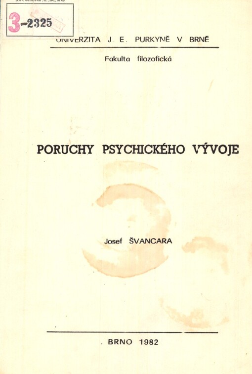 Poruchy psychického vývoje