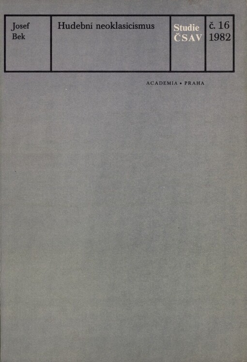 Hudební neoklasicismus