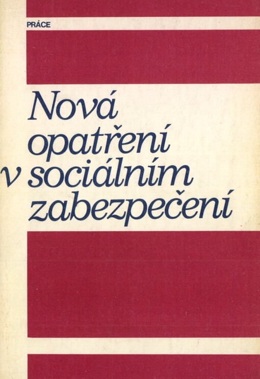 Nová opatření v sociálním zabezpečení