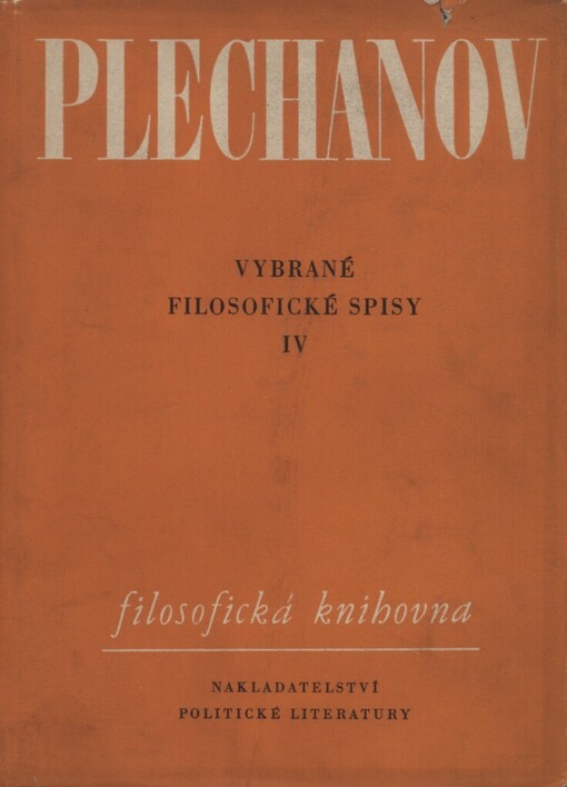 Vybrané filosofické spisy.IV.