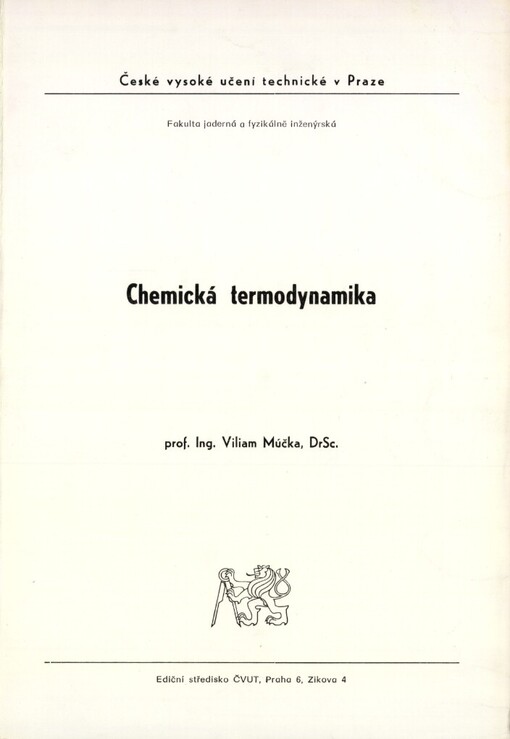 Chemická termodynamika