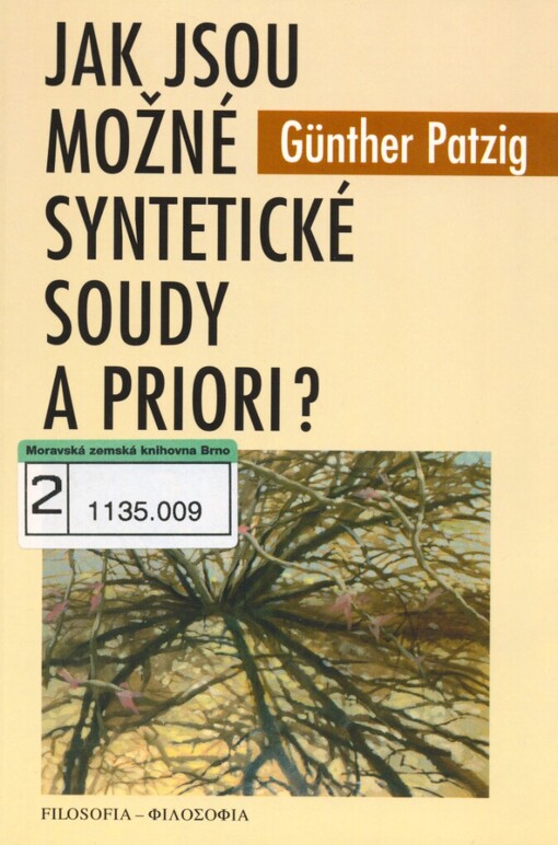 Immanuel Kant: Jak jsou možné syntetické soudy a priori?
