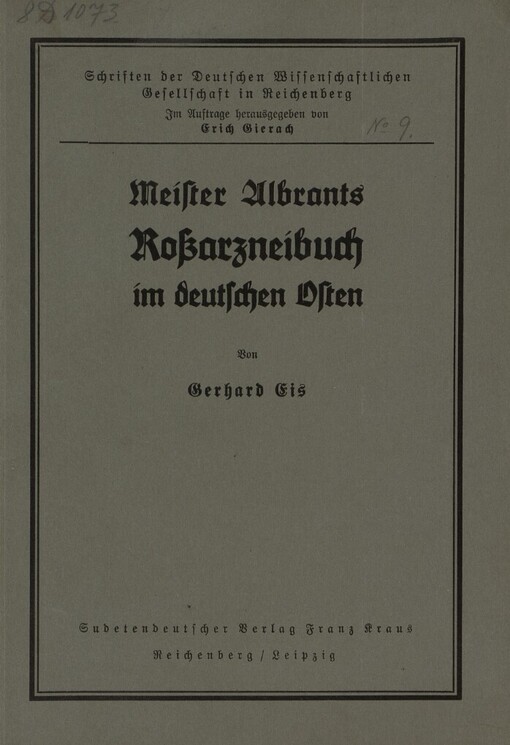 Meister Albrants Roßarzneibuch im deutschen Osten