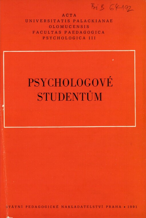 Psychologové studentům