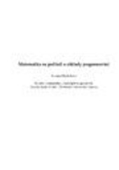 Matematika na počítači a základy programování