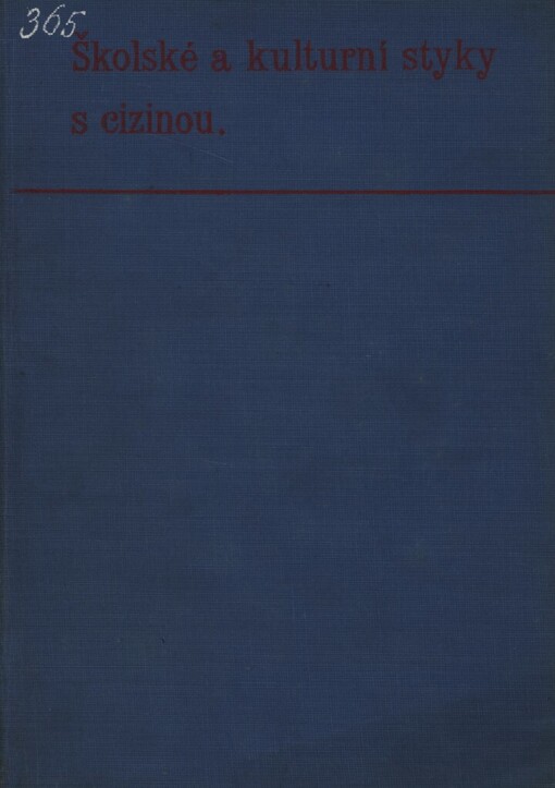 Školské a kulturní styky s cizinou