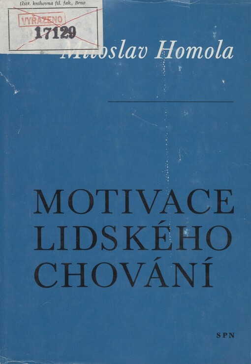 Motivace lidského chování