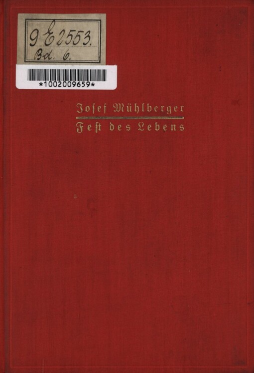 Fest' des Lebens :Novellen