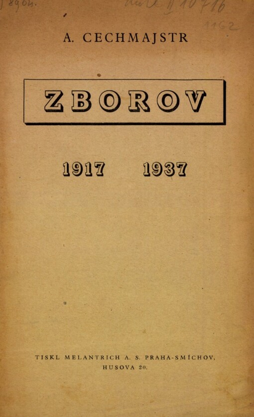 Zborov: 1917-1937