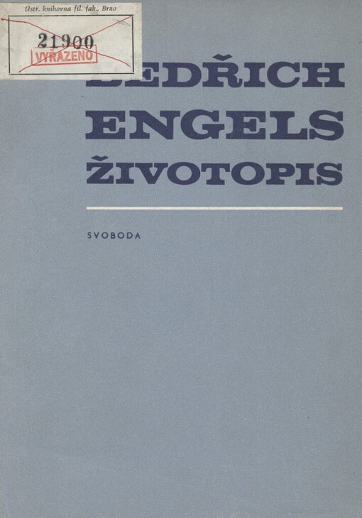 Bedřich Engels :životopis