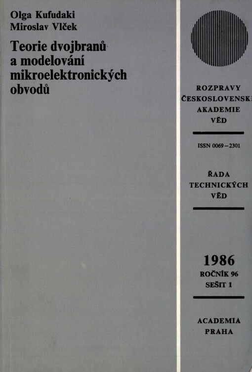 Teorie dvojbranů a modelování mikroelektronických obvodů