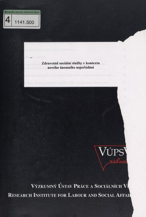 Zdravotně sociální služby v kontextu nového územního uspořádání