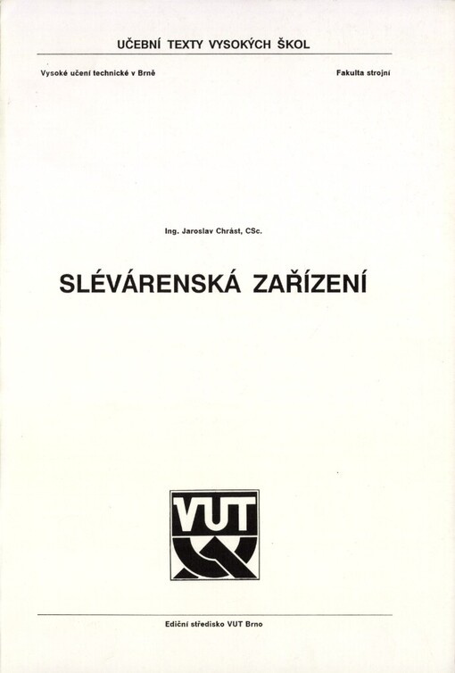 Slévárenská zařízení