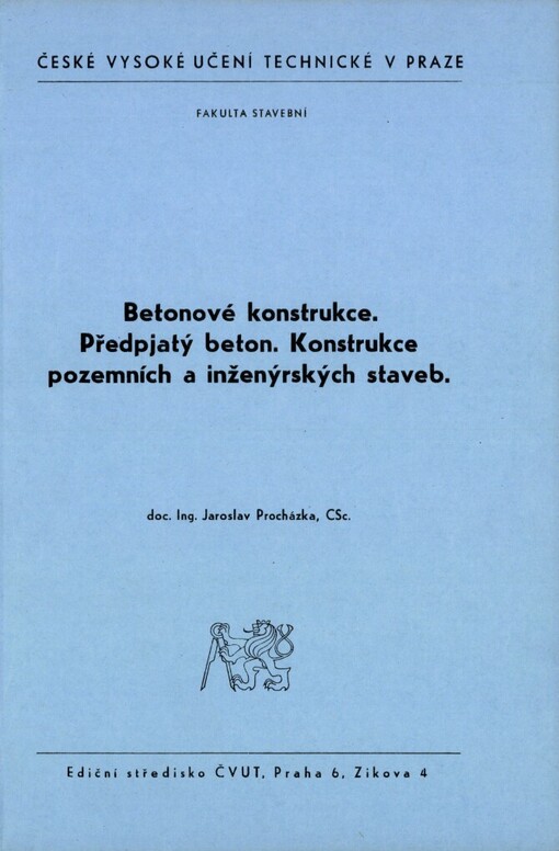 Betonové konstrukce - Předpjatý beton - Konstrukce pozemních a inženýrských staveb