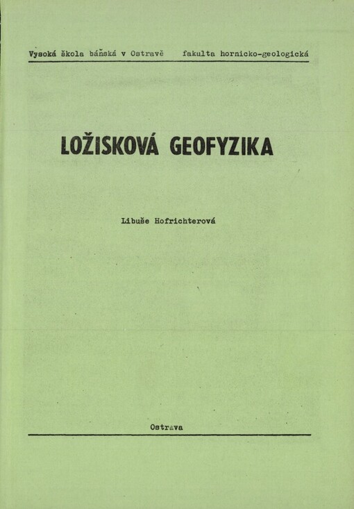 Ložisková geofyzika
