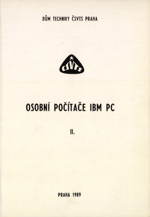 Osobní počítače IBM PC.II.