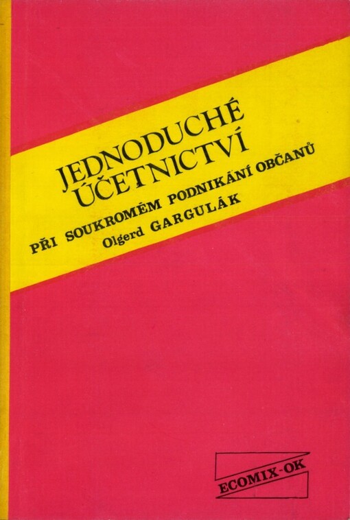 Jednoduché účetnictví při soukromém podnikání