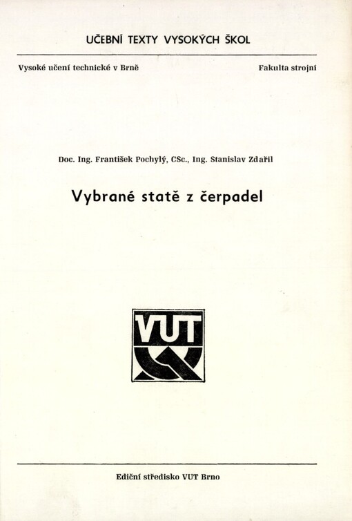 Vybrané statě z čerpadel