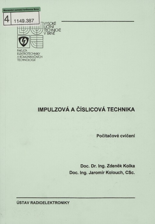 Impulzová a číslicová technika :počítačové cvičení