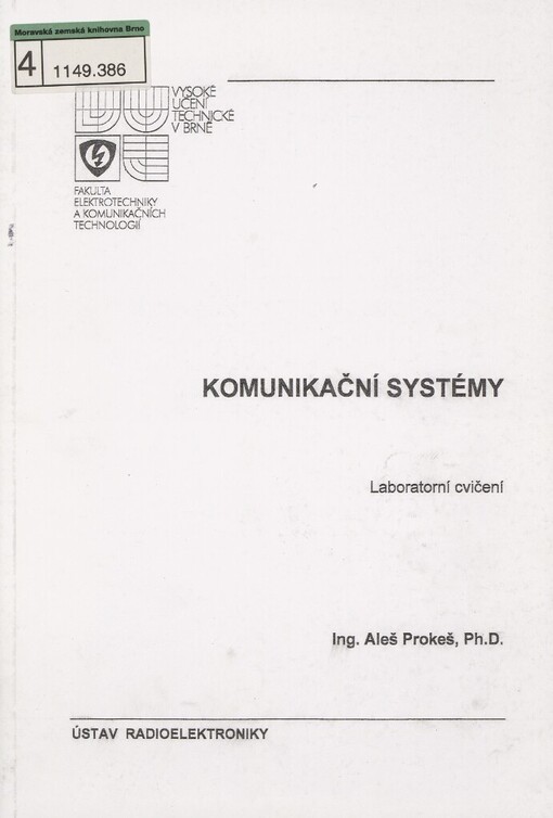 Komunikační systémy: laboratorní cvičení