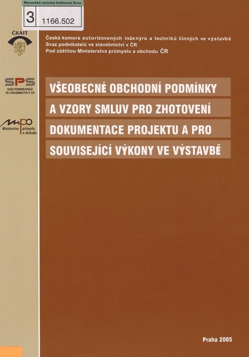 Všeobecné obchodní podmínky a vzory smluv pro zhotovení dokumentace projektu a pro související výkony ve výstavbě