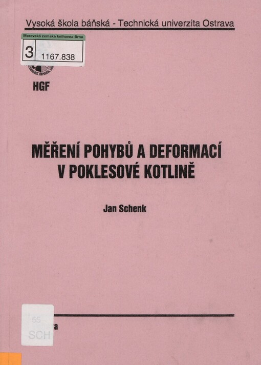 Měření pohybů a deformací v poklesové kotlině