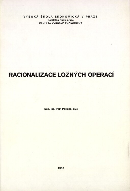 Racionalizace ložných operací