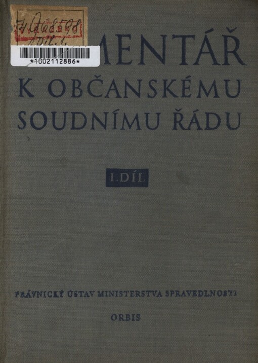 Komentář k občanskému soudnímu řádu