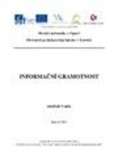 Informační gramotnost: Management a marketing informačních služeb : studijní text pro vzdělávání volených zástupců územních samosprávných celků