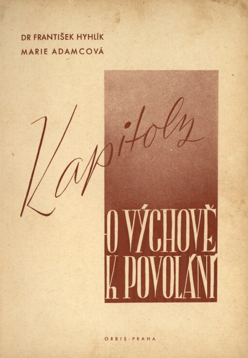 Kapitoly o výchově k povolání