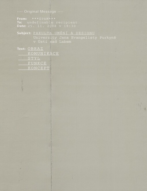Obraz, komunikace, styl, funkce, koncept: [místo konání Národní galerie v Praze - Sbírka moderního a současného umění : termín konání 26.11.2008-30.1.2009