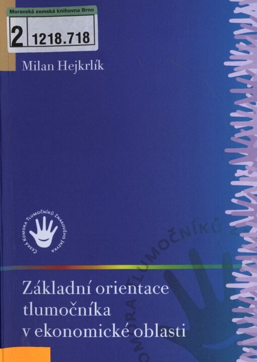 Základní orientace tlumočníka v ekonomické oblasti
