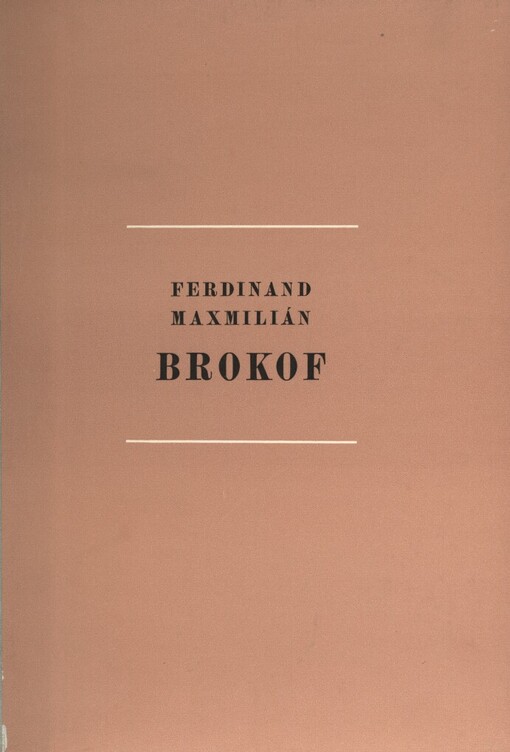 Ferdinand Maxmilián Brokof