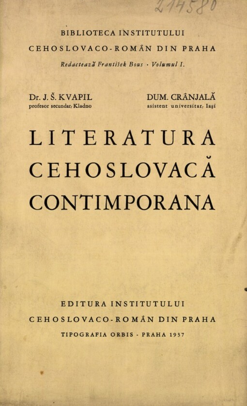 Literatura Cehoslovacă contimporana