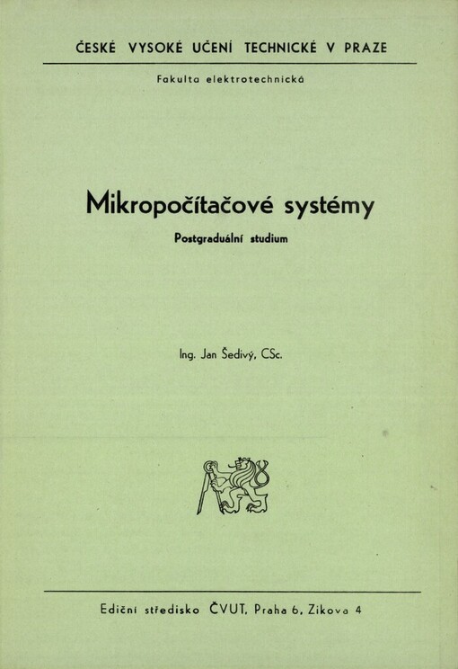 Mikropočítačové systémy :Postgrad. studium pro stud. fak. elektrotechn.