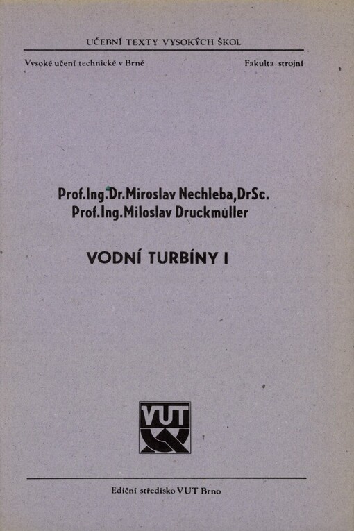 Vodní turbíny I