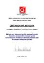 Metoda pro stanovování profilu triacylglycerolů hovězího a vepřového masa a rychlá screeningová metoda pro detekci přídavků sóji do masa a masných výrobků: certifikovaná metodika