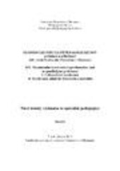 Olomoucké speciálněpedagogické dny pořádané u příležitosti 440. výročí Univerzity Palackého v OlomouciXIV. Mezinárodní konference k problematice osob se specifickými potřebami : I. [sic] Tyflopedická konference : II. [sic] Konference mladých vědeckých pracovníků : Nové trendy ve výzkumu ve speciální pedagogice : sborník : 7. a 8. března 2013, Umělecké centrum Univerzity Palackého v Olomouci