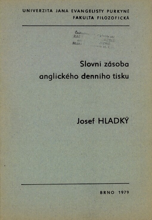 Slovní zásoba anglického denního tisku