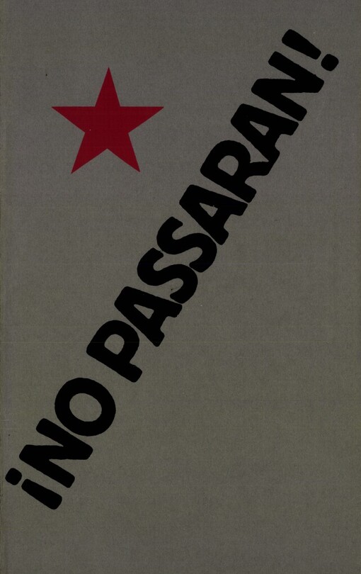 !No passaran!: [Básně čes. básníků] : Autentická rekonstrukce bibliofilského tisku